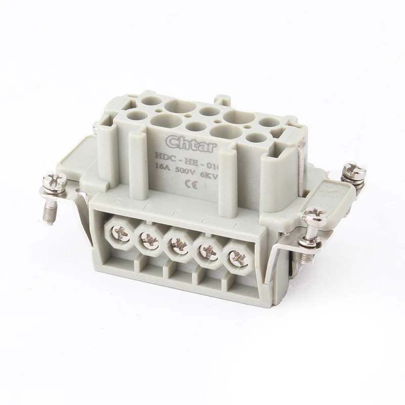 Connettore per carichi pesanti con inserto M/F a 10 pin